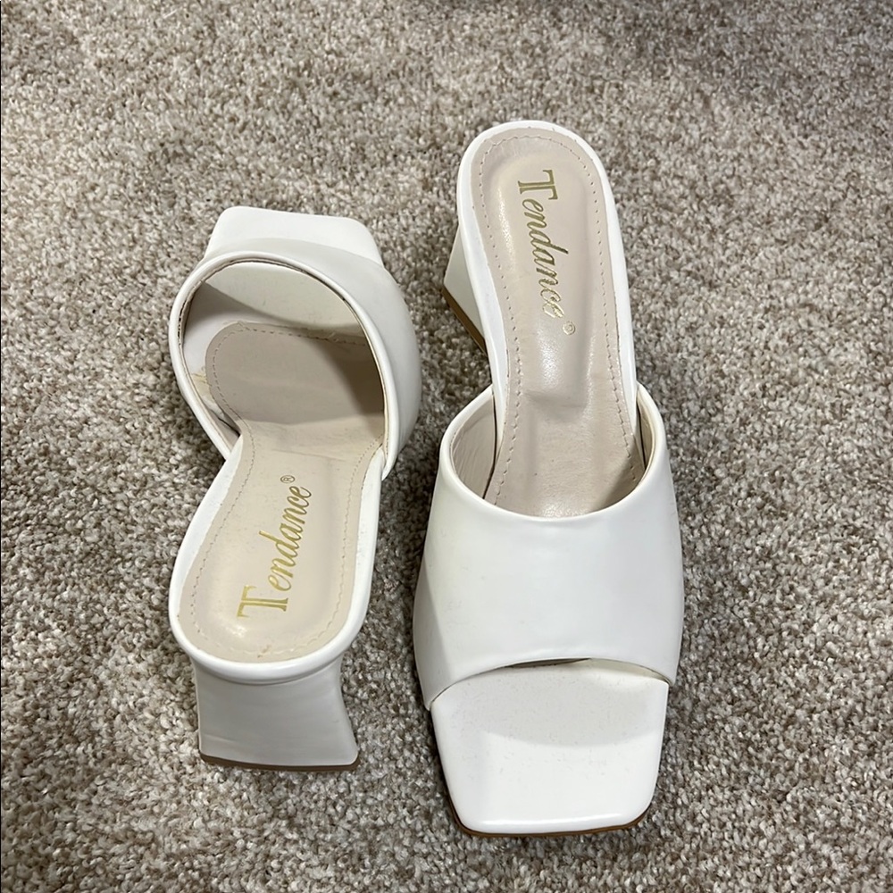Tendance White Women's Slide Sandals